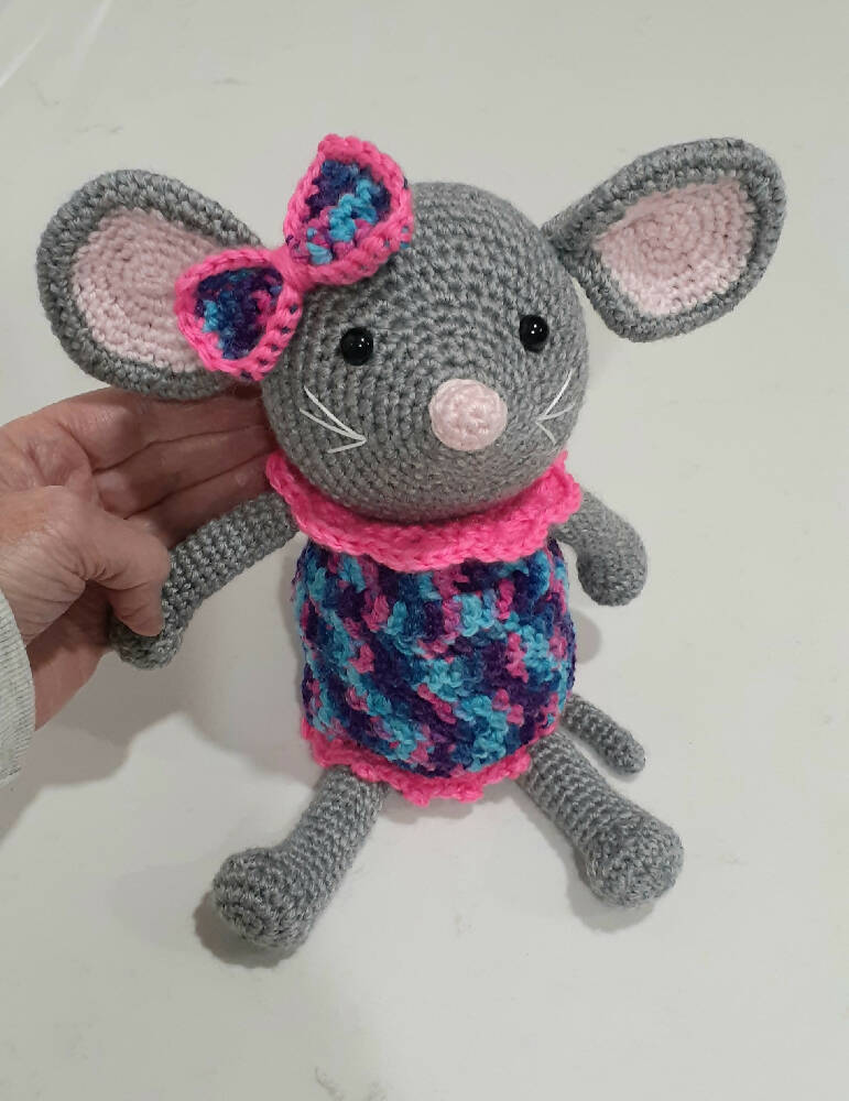 Molly the crocheted mouse
