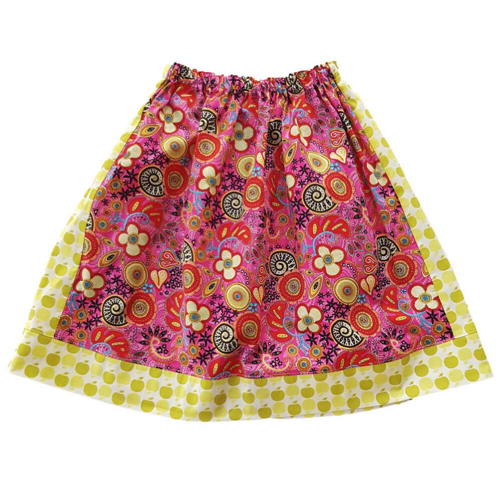 Girls Retro Print Skirt | Size 10