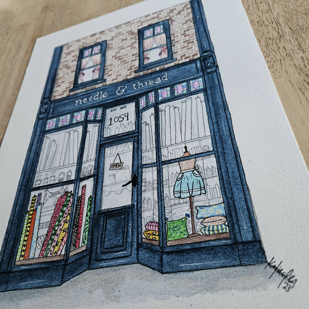 Art Print - The Shopfront Series - Needle & Thread (1)