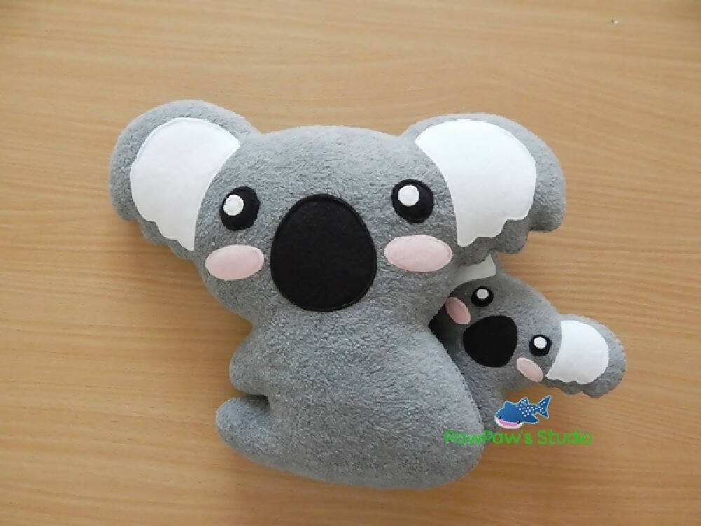 Koala Pillow Plush / Koala Plush / Koala Softie / Koala Toy