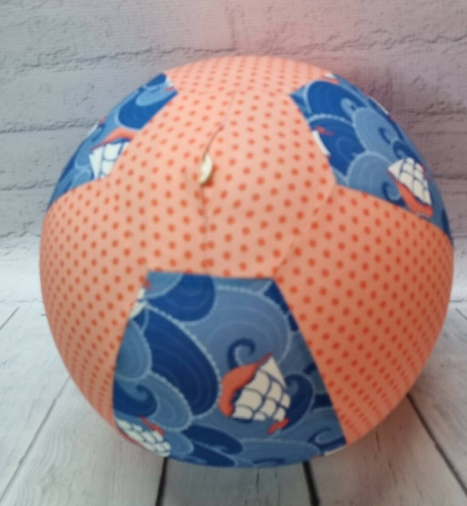 Balloon Ball: Ships Ahoy: Two tone: Blue, White, Coral