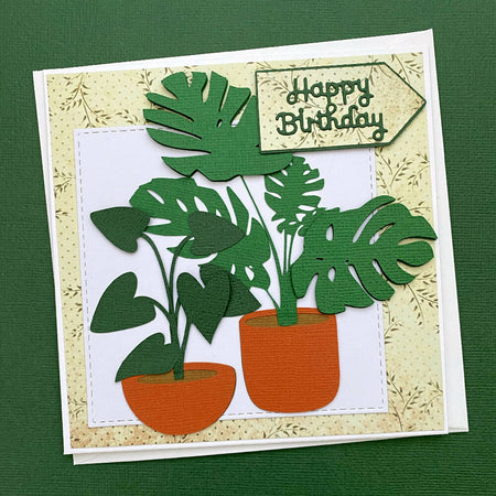 House plant card, indoor plant, mothers day, house warming, birthday.