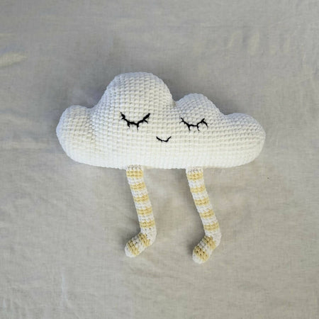 Crochet Plush Nursery Cushion- Sleepy Cloud