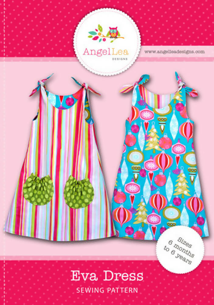 Girls Dress PDF Sewing Pattern Reversible Tie Top A-line Girls Dress PDF Sewing Pattern Reversible Tie Top A-line
