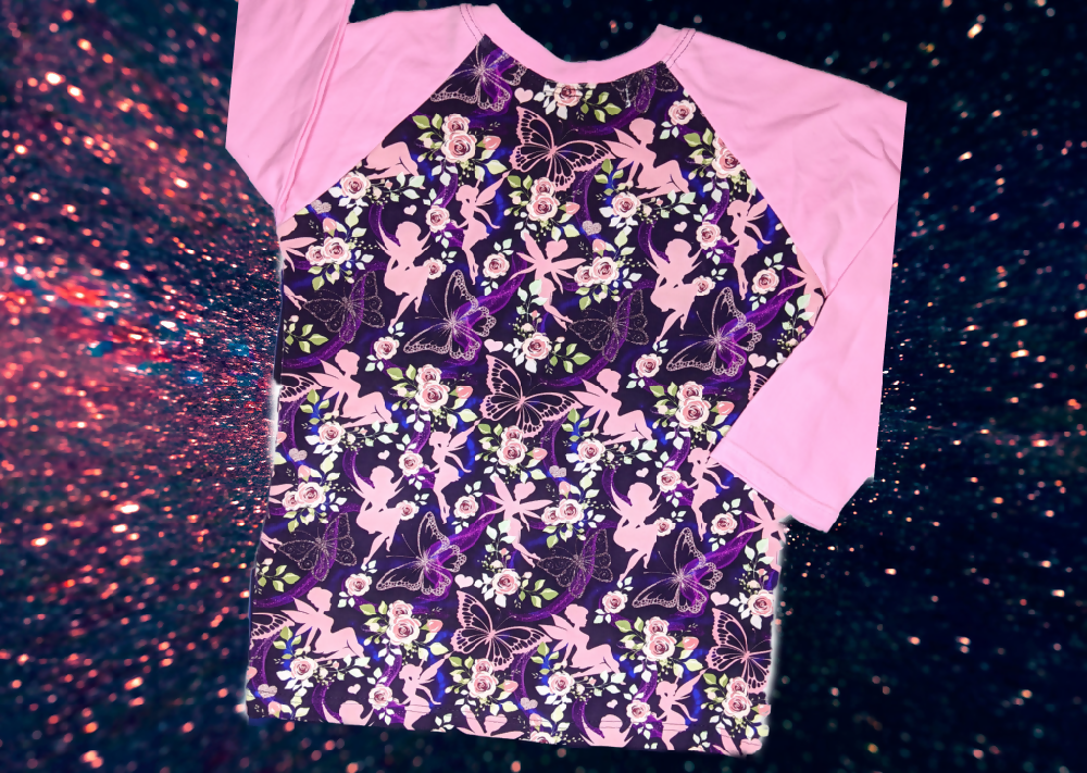 Girls Long Sleeve Tee, Fairy - Sizes 4, 5