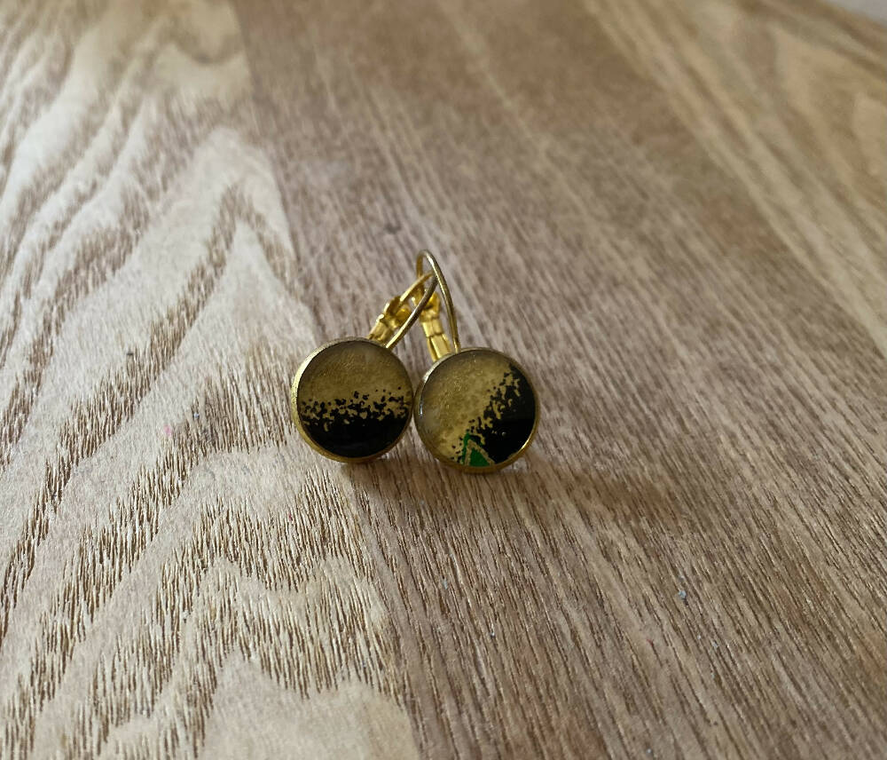 Japanese paper Resin earrings