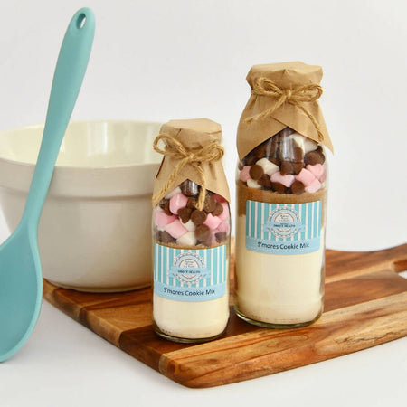 Cookie Mix in a Bottle Gift - S'MORES. Fun, easy-to-bake cookies.