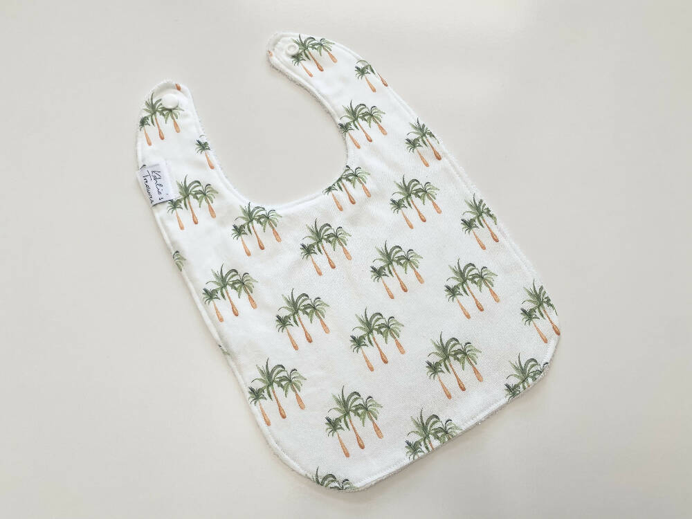 Mini palm trees bib