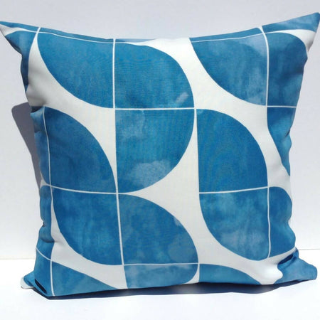 Outdoor weatherproof cushion cover-coastal living-blue