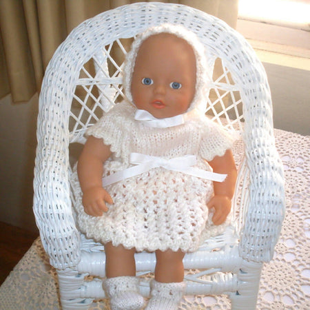 Dolls clothes knitted set for small dolls 31 to 36cm