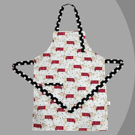 Apron .. Adult reversible .. Dachshunds