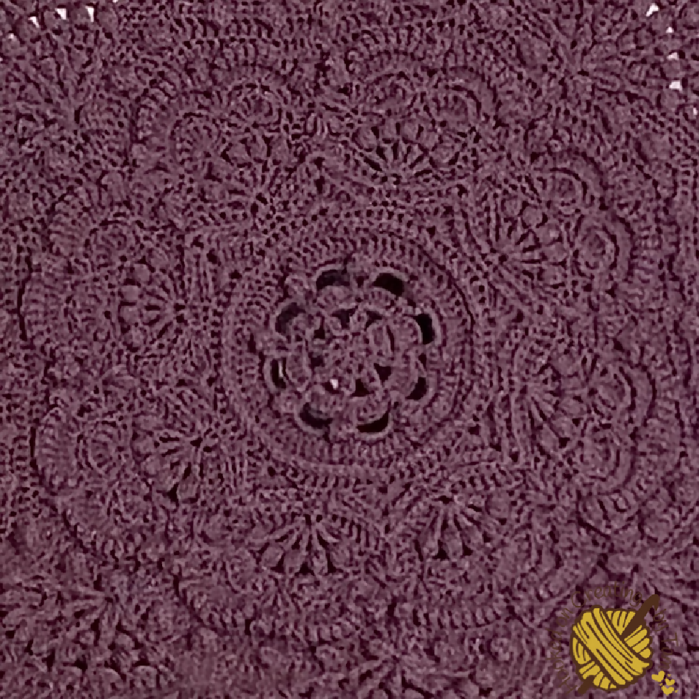 Grape ‘Baby Arcadia’ Heirloom Handmade Baby Blanket 100% Acrylic