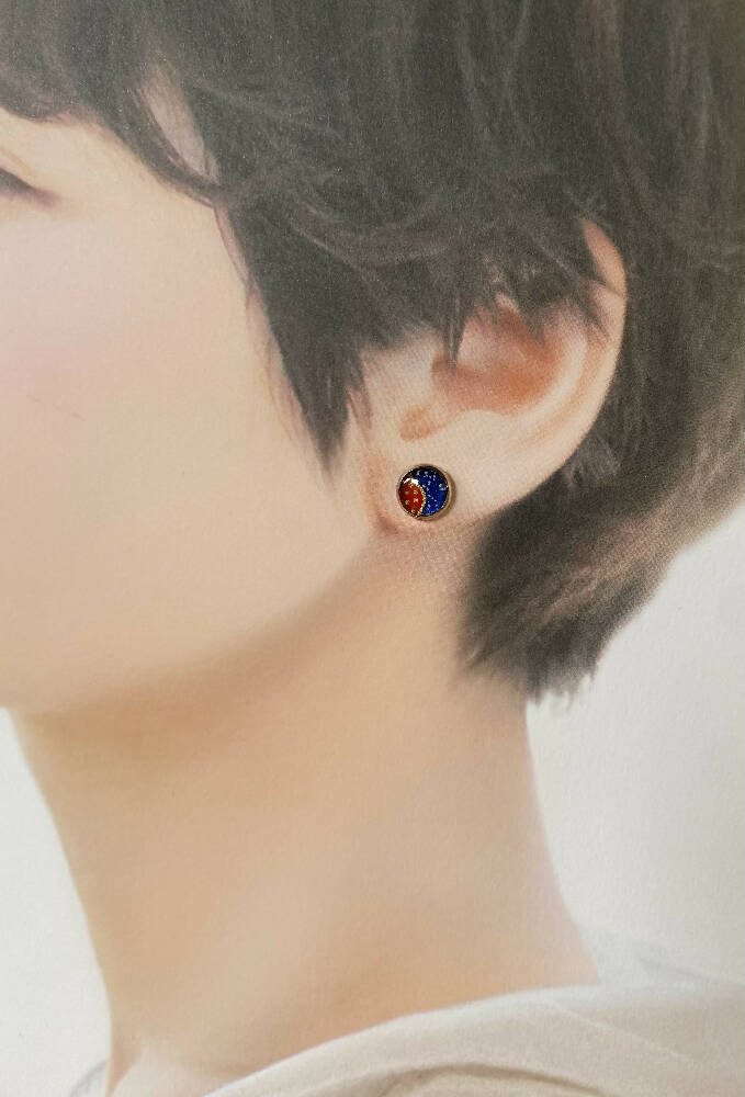 Resin stud earrings