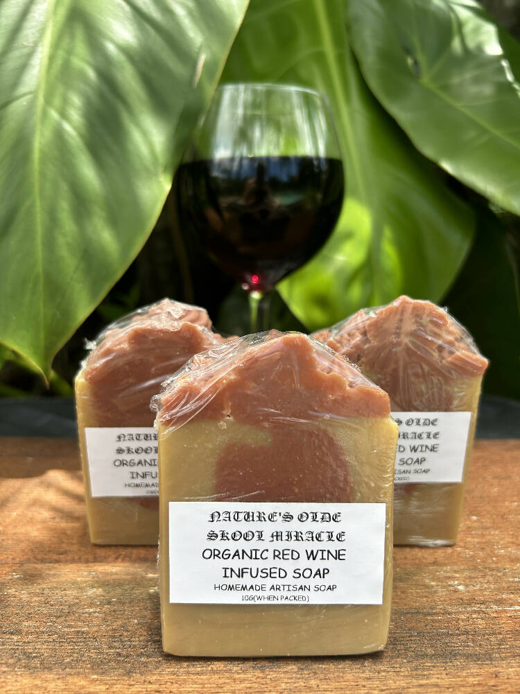 Organic Red Wine infused soap
