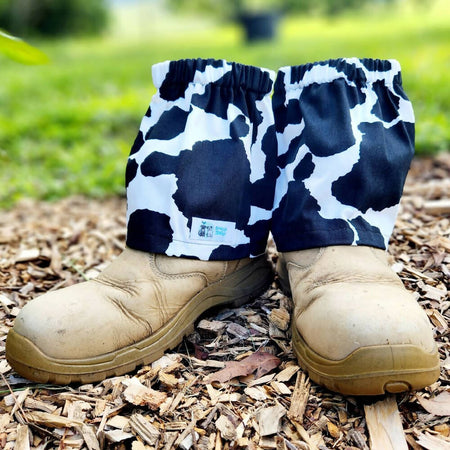 Sock/Boot Protectors - Cow Print