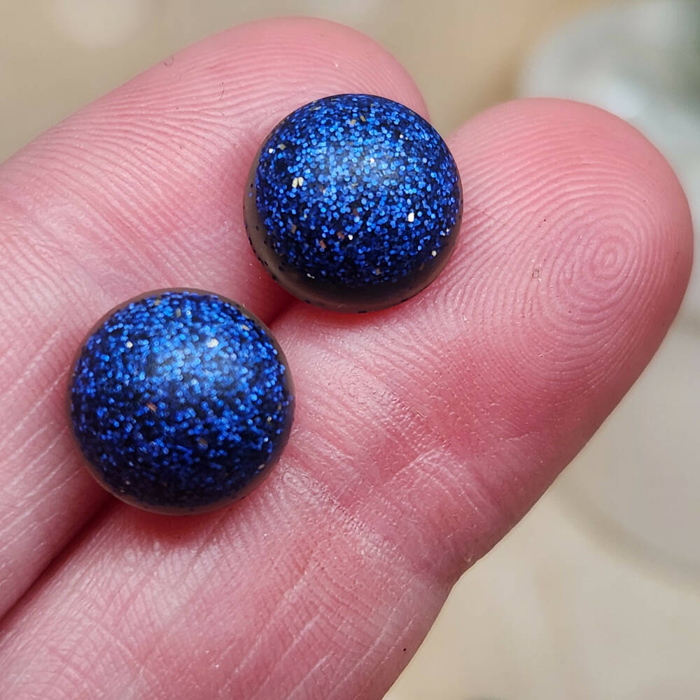 Stud Earrings Bubble POp Resin Blue Teal Red Purple (8)