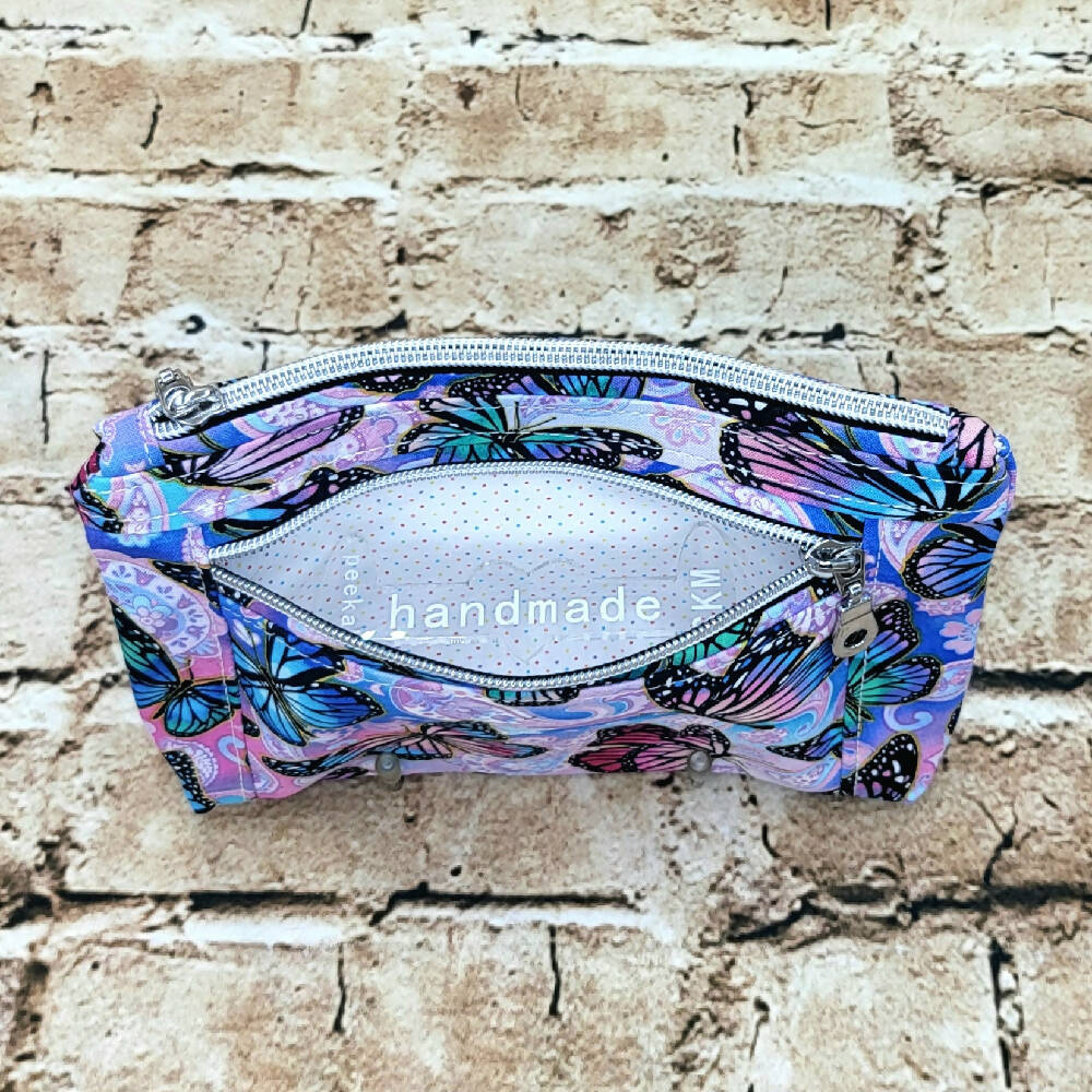 Double Zipper Pouch/Cosmetic Set