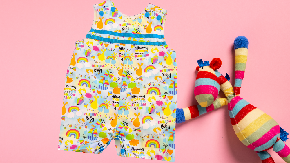 Rainbow Baby Short Overalls Sizes 000, 00