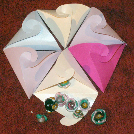 Digital Triangle shaped gift box.