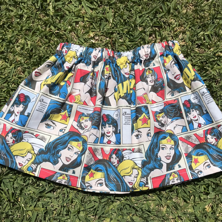 Girls Wonder Woman Skirt - Size 5