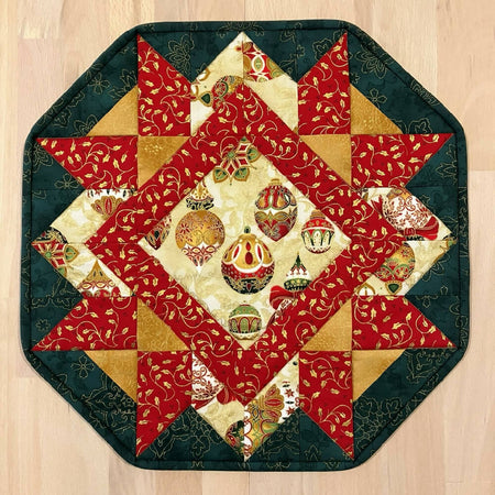 Christmas table centre handmade quilted Australia