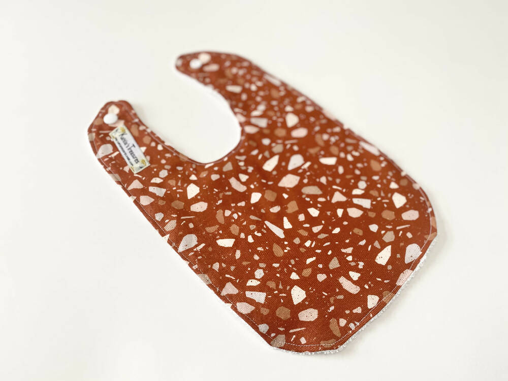 Terrazzo in rust bib