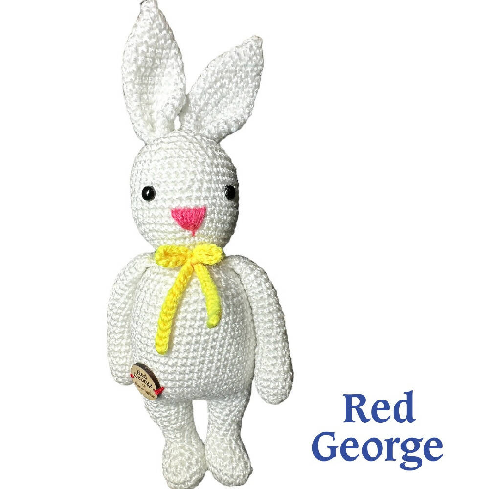 Red George of Kensington crochet bunny rabbit