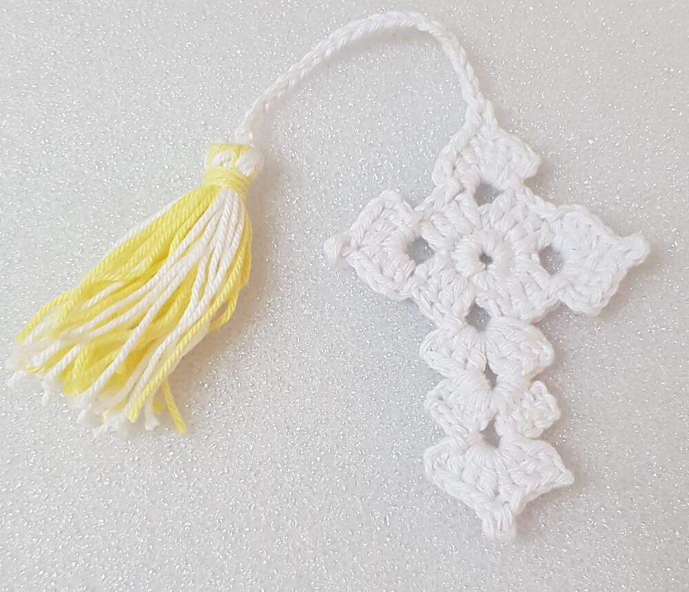 Hand Crocheted Cross Bookmarks - FREE SHIPPING