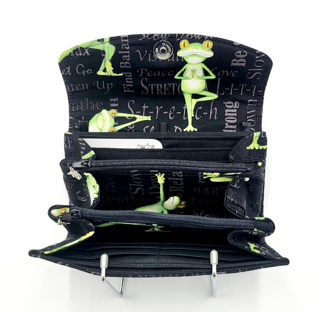 Yoga Frogs Everyday Clutch Purse
