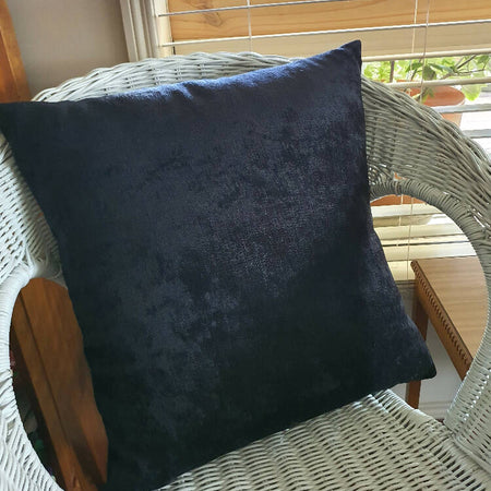BLACK VELVET Cushion Covers - Standard 45cm x 45cm