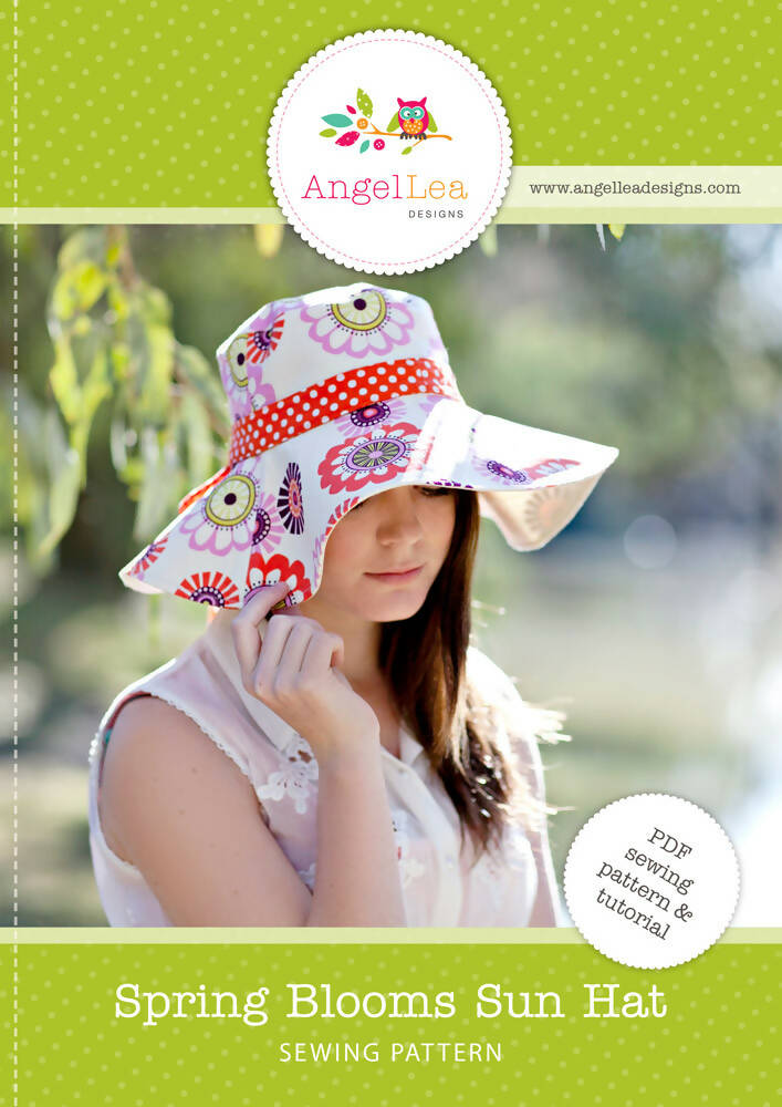 Ladies Sun Hat HARD COPY Paper Sewing Pattern Womens Hat