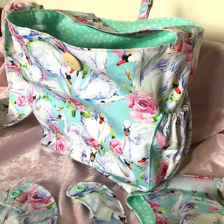 Nappy Bag and accessories for Baby Doll - mint swan #1