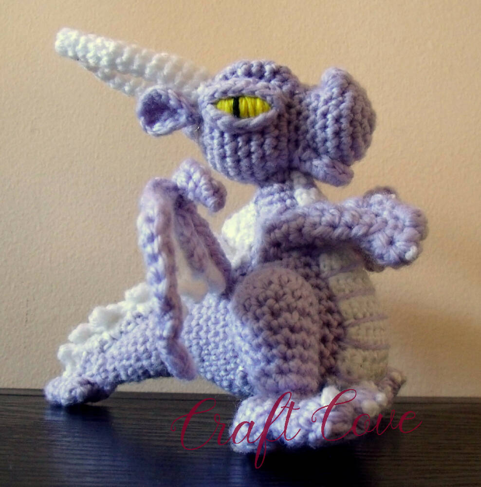 Amigurumi Toy Crochet Detailed Dragon