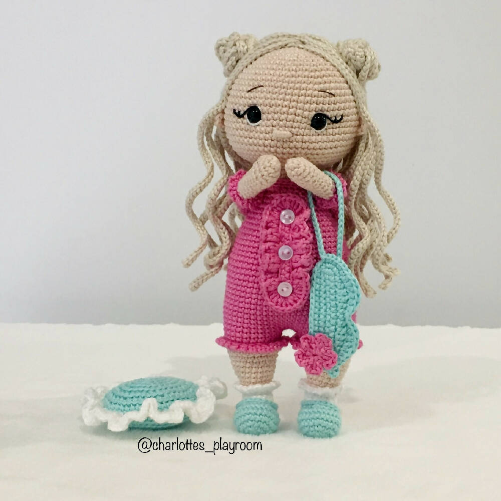 Rosie Crochet Pink Pyjama Doll