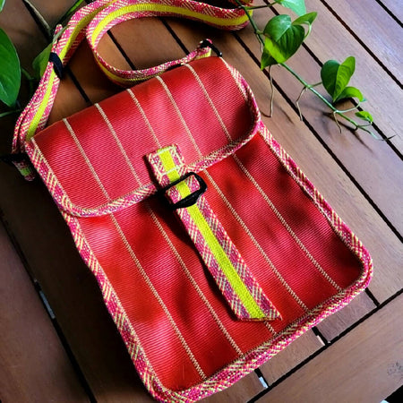 Harness Satchel [Red / Yellow]