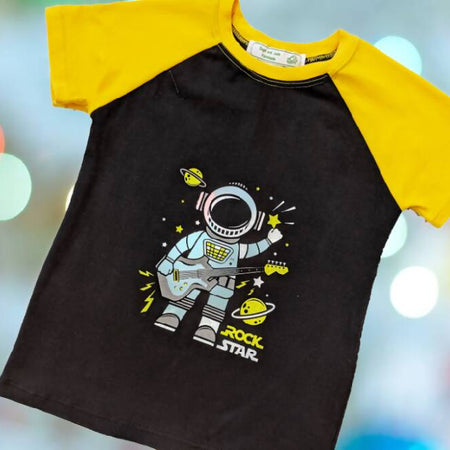 Boys T-Shirt, Astronaut Rock Star, Size 4, 5, 6