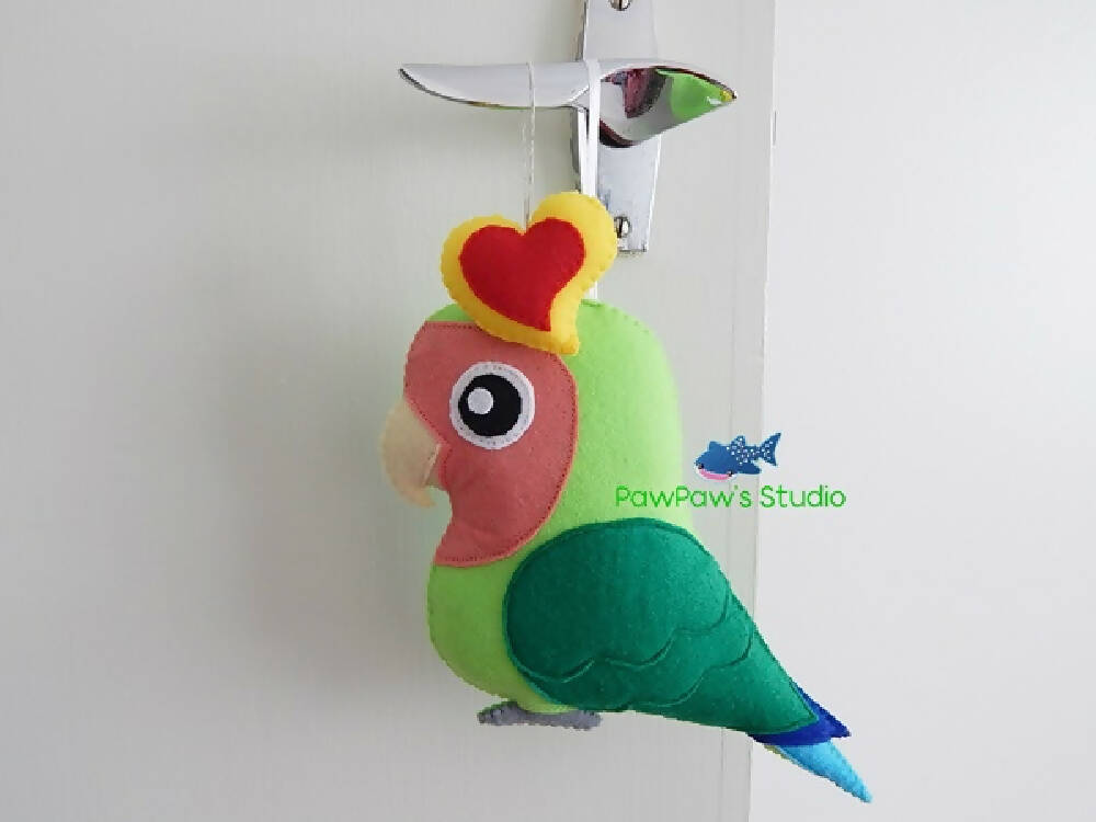 Lovebird / Lovebird Ornament / Bird Home Decor / Bird Decoration