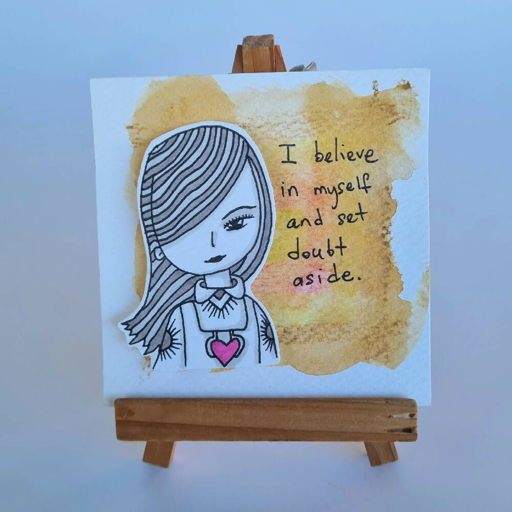 Headline Series : Eden Original Ink on Watercolor Paper