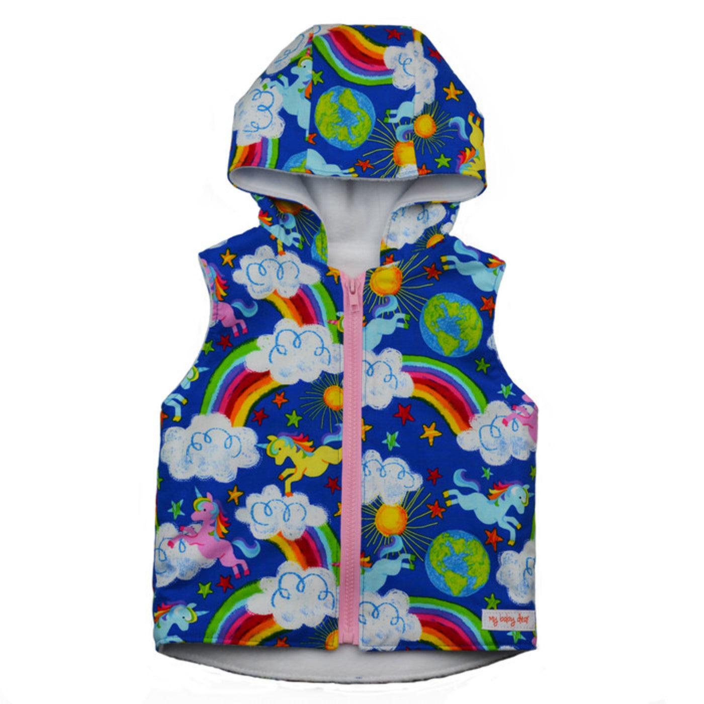 Size 1 Unicorns and Rainbows Vest