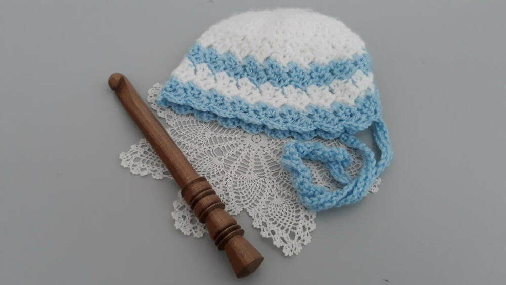 Newborn Baby Bonnet/Bootie Set