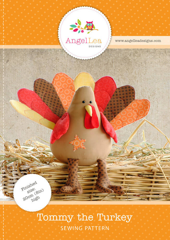 Turkey Softie PDF Sewing Pattern Stuffed Animal Turkey Soft Toy