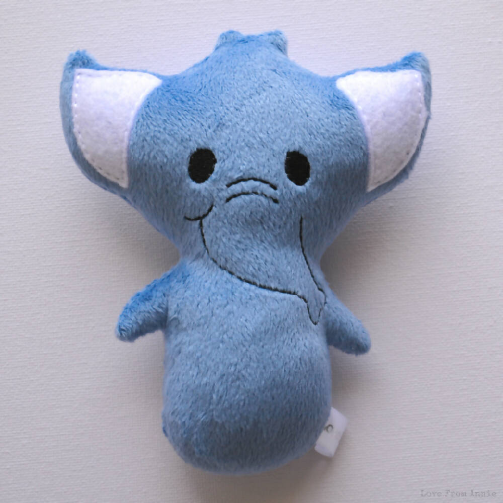 Plush Elephant Rattle Toy