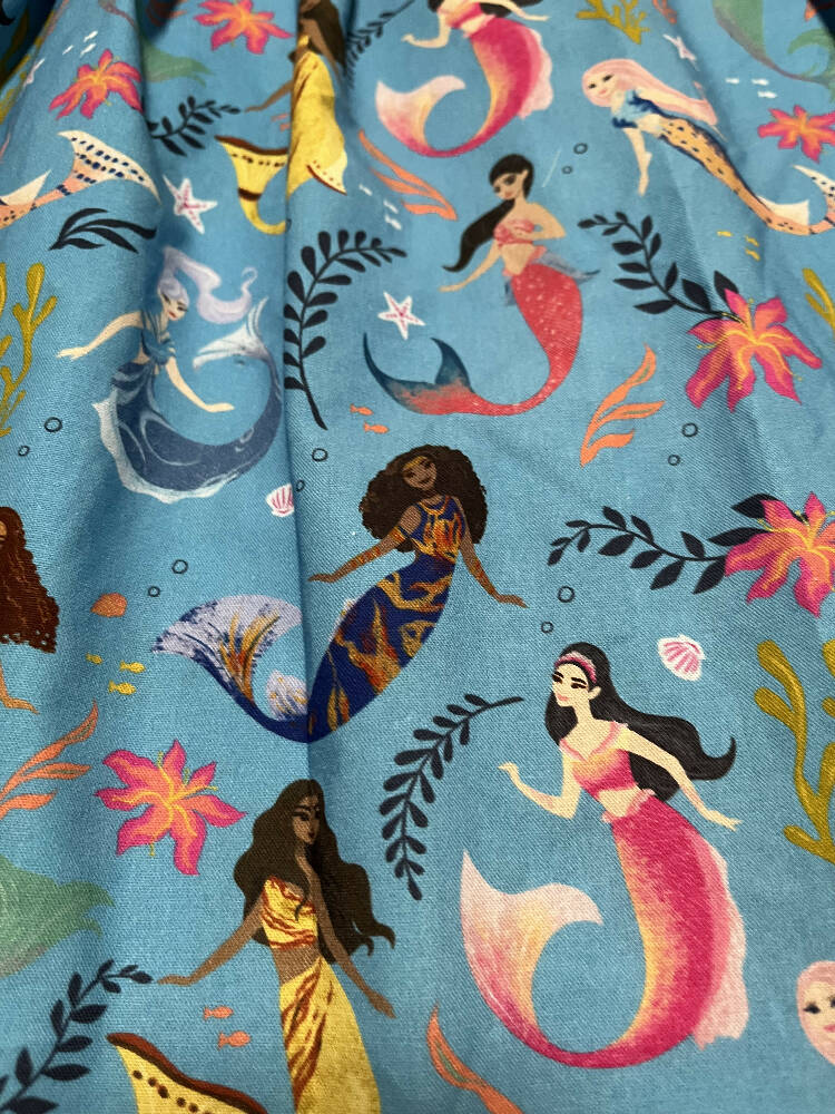 Girls dresses - mermaid patterned fabric