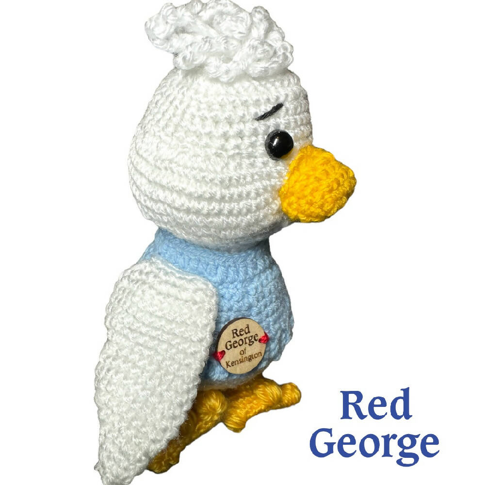 Red George of Kensington duck with blue jumper