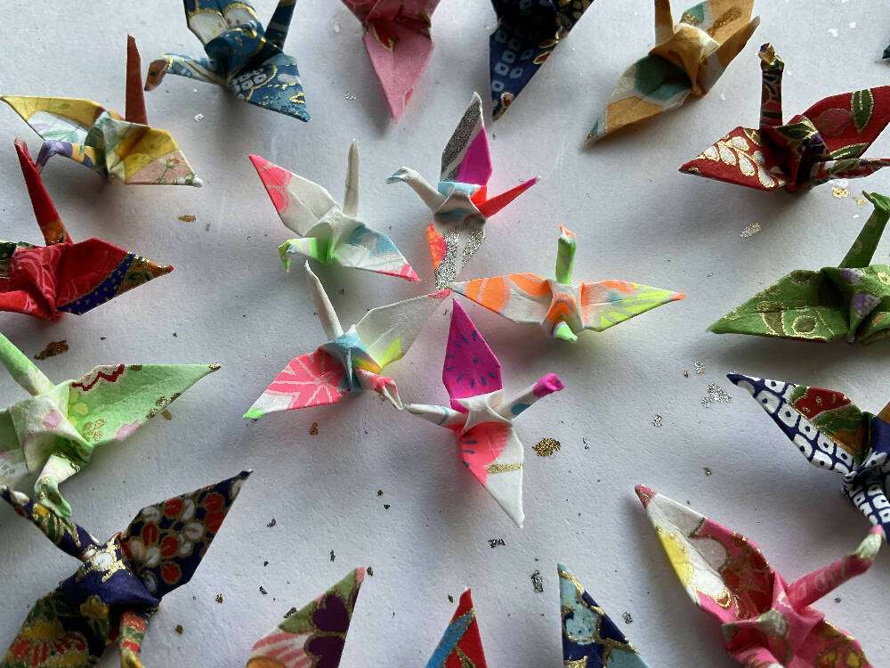 happy cranes - marion nelson art