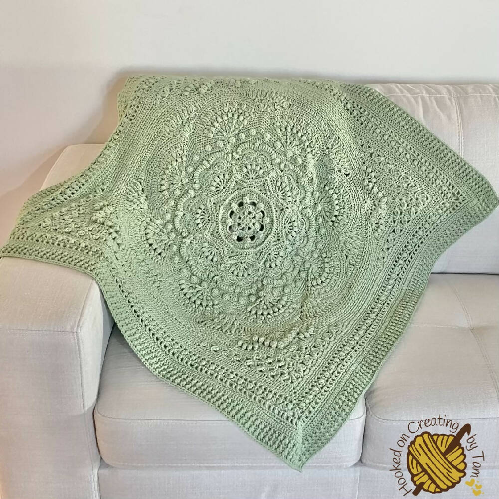 Lincoln ‘Baby Arcadia’ Heirloom Handmade Baby Blanket 100% Acrylic