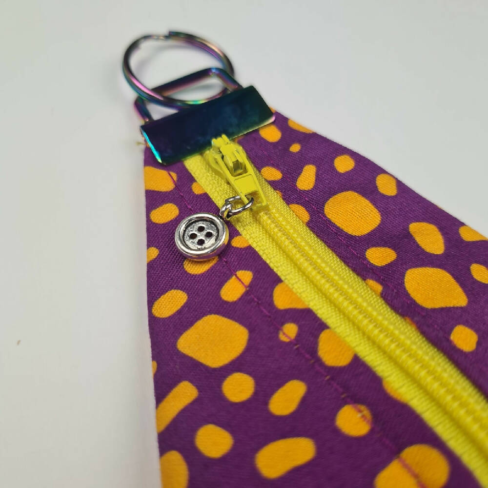 Keyfob Zippity Zip Bag Tag Fabric Hanging (13)