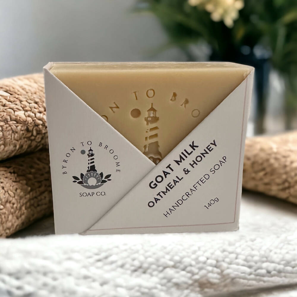 Goat Milk Handcrafted Soap - Oatmeal & Honey