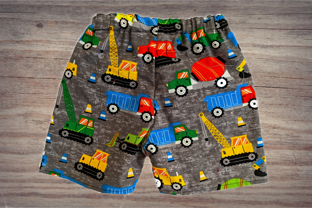 Boys Grey Shorts with Pockets - 'Construction'