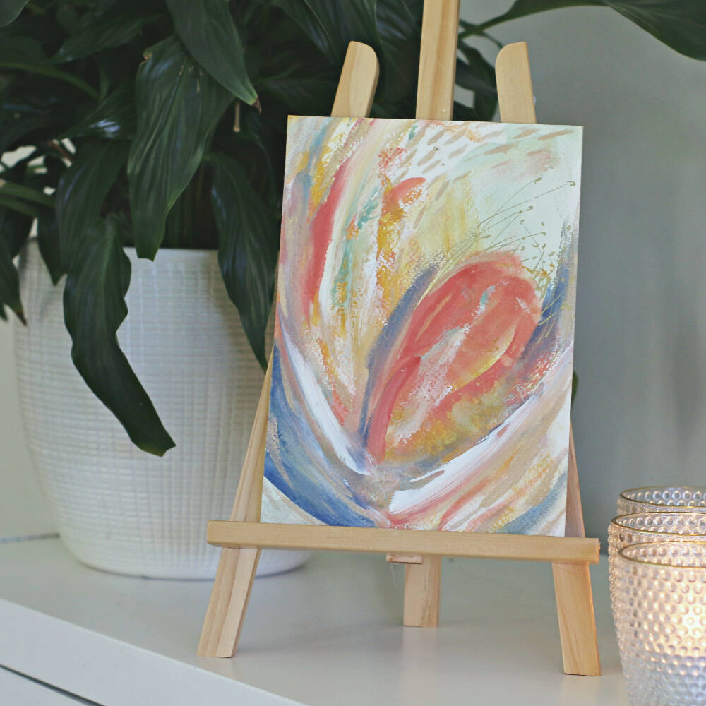 'Morning Wake Up' | Original abstract acrylic art | A5 size